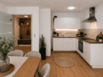 Kleine tolle Wohnung - großer Schritt ins Eigentum! Mit EBK, Stellplatz, Keller! Renoviert und Bezugsfrei! - Blick zur Küche und Tür und Flur